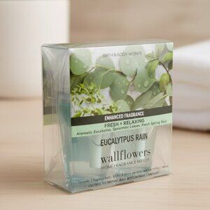 Bath & Body Works Wallflowers Home Fragrance Refills – Eucalyptus Rain – 2-Pack